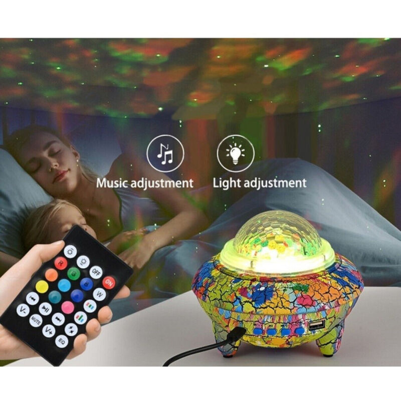 Trade Shop Traesio - Trade Shop - led projektor lichteffekte rgb sternenhimmel bluetooth lautsprecher 10W -