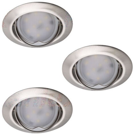 LED LED Spot Mountable Chrome Mat 3x10W Interno GU5.3/GU10