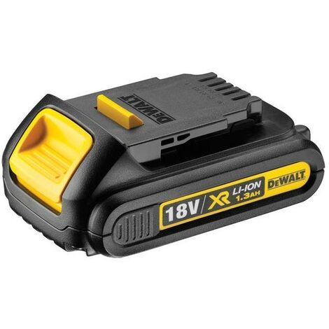 Led Leds – Batterie lithium-ion 18V 1,3Ah DEWALT XR DCB185 – Protection contre surchauffe – Compatible outils DEWALT 18V