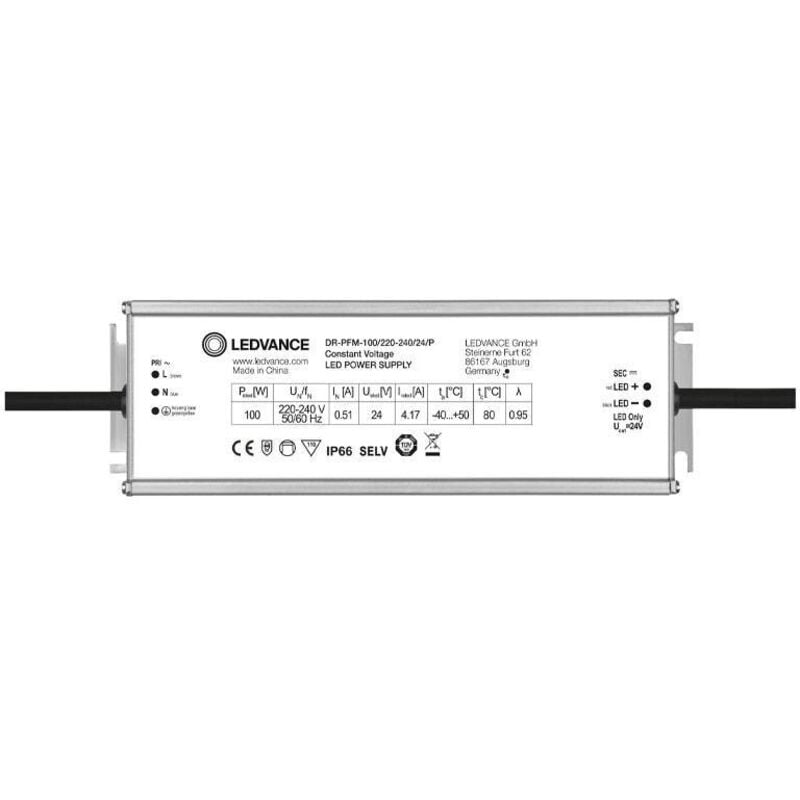 Ballast électronique (evg), led driver outdoor performance, evg led cv, DR-PFM-100/220-240/24/P 4058075239937 - Ledvance