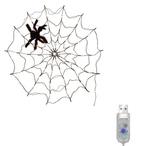 LED-Leuchten Spinnennetz Dekoration Wand Mesh A