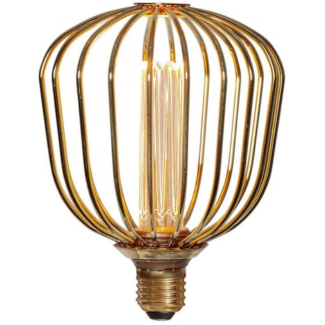 LED-Leuchtmittel Decoled Metal E27 43W 180lm 3-Step-Dimmer gold