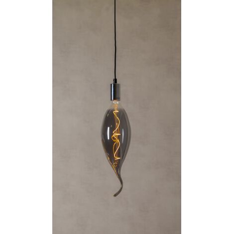 LED-Leuchtmittel ,Industrial Vintage', E27, 1,7W, 45lm, dimmbar, Rauchglas, warmweiß