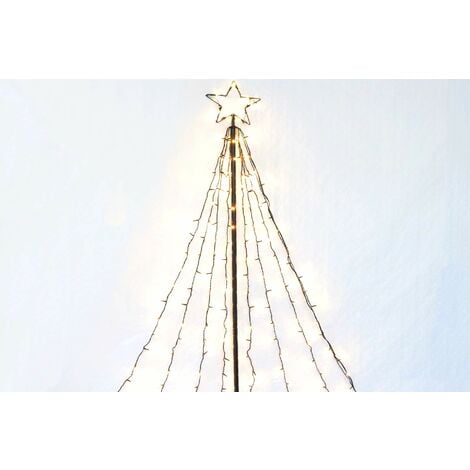 X-MAS ART COLLECTION LED Leuchtpyramide 200 LED Weihnachtsbaum aus Lichterketten