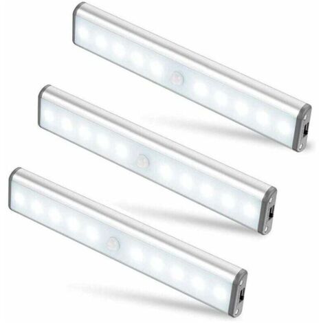LED-Licht, kabellos, über USB wiederaufladbar, magnetisch, Bewegungssensor, 2 Beleuchtungsmodi, tragbar. Schranklichter, tragbare Notlichter, Nachtlichter für Kinder