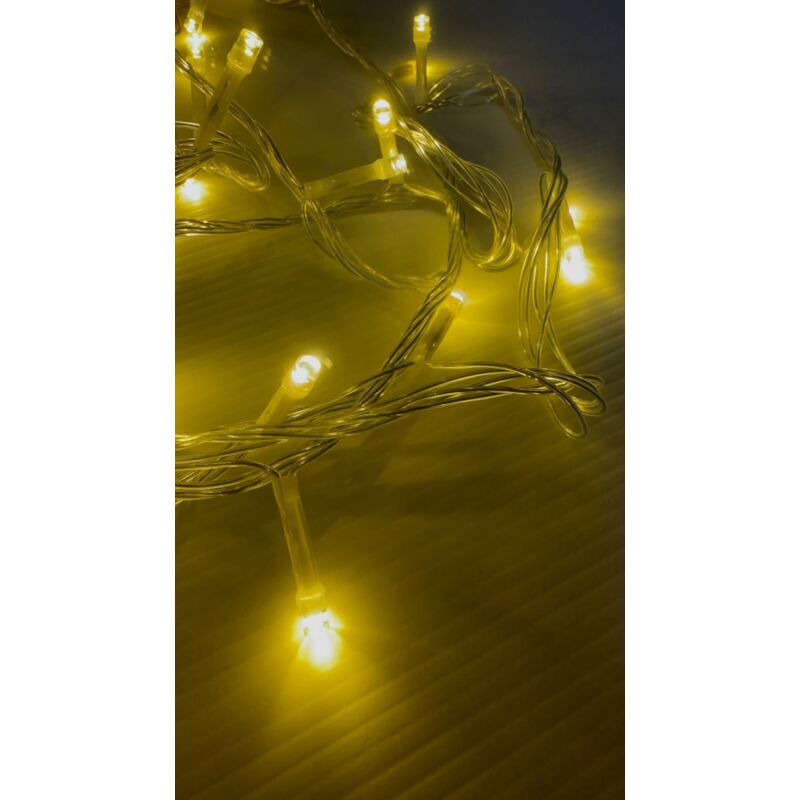 Luci Led per albero di natale decorazione con 8 giochi luce da 10/20/30/50 metri colori misti certificate IP65 prolungabile - LUNGHEZZA: 10 mt - 100