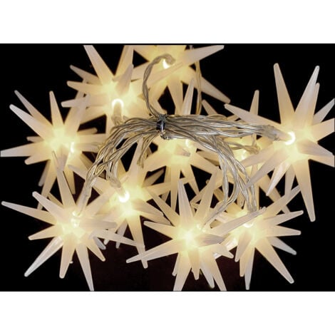 MOJAWO LED Lichterkette 10 Sternen Batterie warmweiß-MLK151-Neu