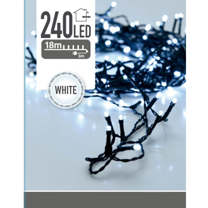 Feststehende Girlande 240 leds weiß kalt 220v 21m ip44