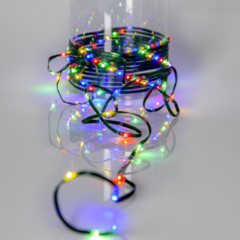 LED Lichterkette ,Dew Drop Micro-, outdoor, bunt, 36m, grün