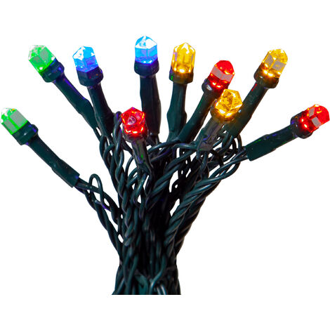 LED Lichterkette Diamond Star Light, 7,5m, bunt