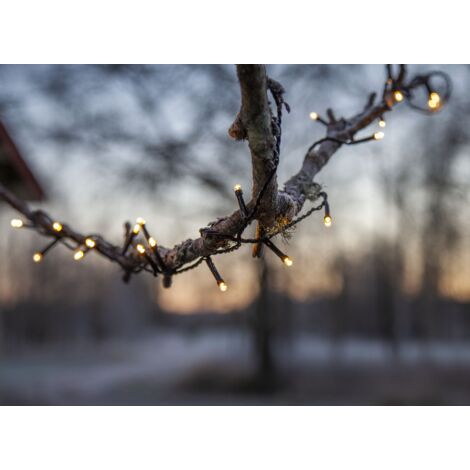 LED-Lichterkette "Flashy", 100 warmweiße LED