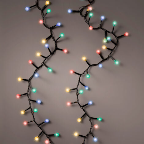 LED Lichterkette für Außen und Innen mit 500 bunten Kugeln - 11 m - Deko Beleuchtung multicolor mit 8 Funktionen und Timer - Kugellichterkette Weihnachten Party Licht mit Stecker wasserdicht