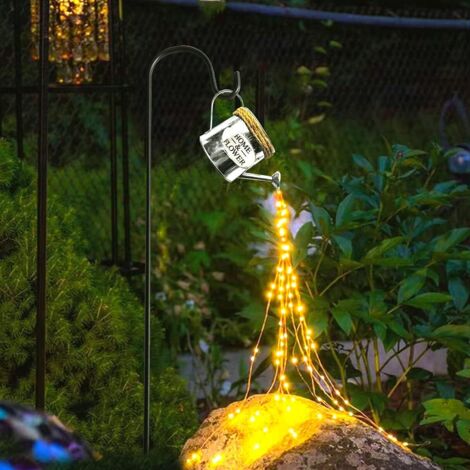 LED-Lichterkette für den Garten, kreative Gießkannen-Design, wasserdicht, sternenklar