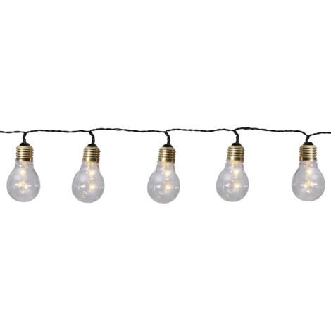 LED-Lichterkette "Glow Battery", 5 teilig, klar