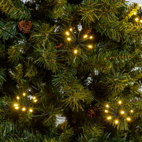 LED Lichterkette warmweiß 4x16 mit Timer