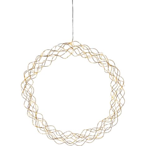 LED Lichterkranz Curly warmweiß Ø45cm