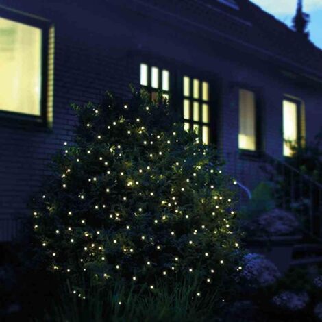 LED Lichternetz 2x2 m 160 LED Lichtnetz 2 x 2 m warmweiß innen außen