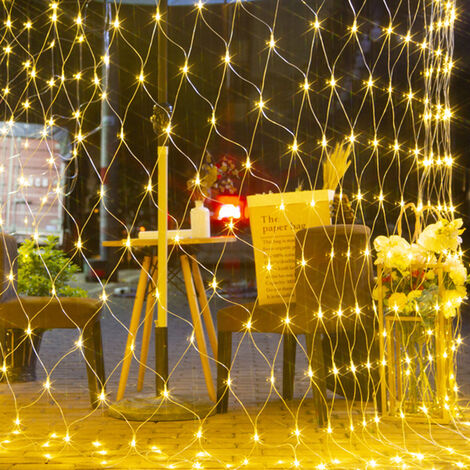 LED Lichternetz 3x2m 6x4m Weihnachten Lichtervorhang Lichterkette