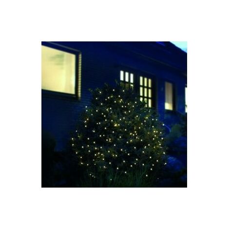 LED-Lichternetz warmweiß 360er 4x4 IP44, 6/18 Stunden Timer