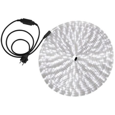 LED Lichterschlauch IP44 Weiß Beleuchtung Innen Außen Länge 18 m