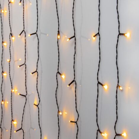 LED Lichtervorhang ,Golden Warm White',  120 LEDs, 1,3m