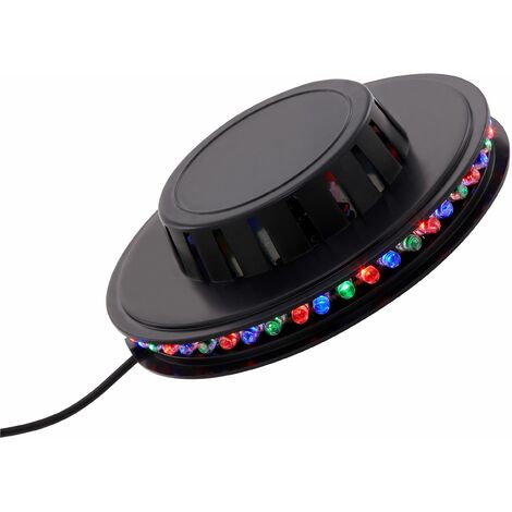 main image of "LED Lichtrad Band Partylicht Musiksensor 48xRGB-LED USB-Kabel Ø12,5cm Briloner Leuchten"