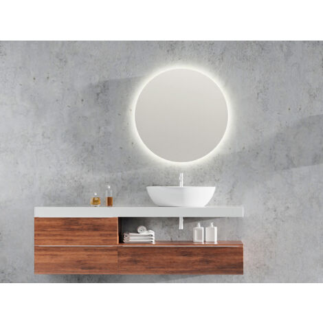LED Lichtspiegel Bad Wandspiegel FRANZI rund Ø 60cm