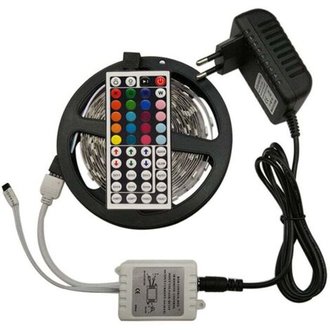 LED-Lichtstreifen, 5 m, RGB-Farbwechsel-LED-Leuchten für Zuhause, Küche, Schlafzimmer, Wohnheim, Zimmer, Bar, mit IR-Fernbedienung, DIY-Modus