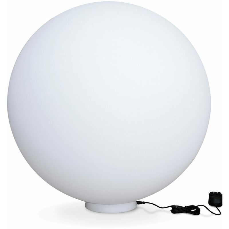 LED light 60cm - Decorative bright sphere, 16 colours, Ø 60 cm, wireless induction charger.