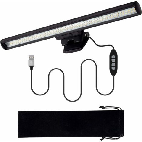 LED light bar, e-reading, 3 color temperatures, 10 dimming levels, no screen glare
