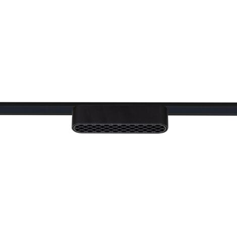 LED-Linearstrahler Magnetschiene 25mm SuperSlim 6W 48V Schwarz Grid 120mm 2700K Warmweiß