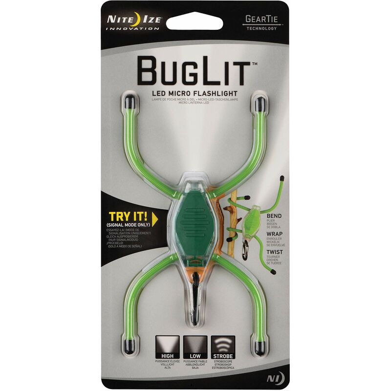 Nite Ize LED-Taschenlampe Bug Lit Blau + Geartie