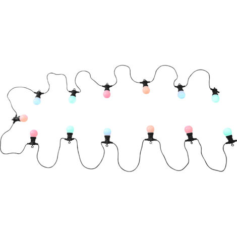 LED luci fiabesche lampada da esterno nero opale giardino terrazza lunghezza 12,5 m