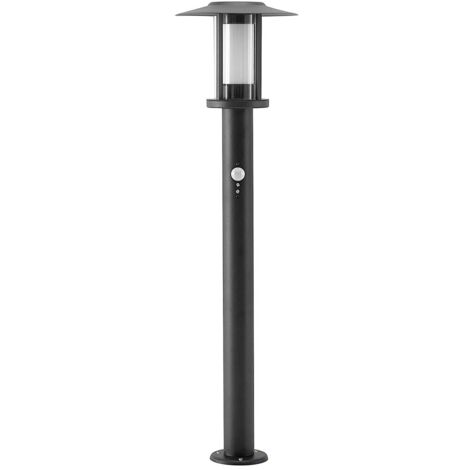 LED Luminaire extérieur 'Gregory' en inox - gris foncé