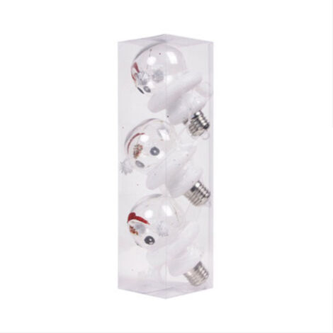 LED Luminous Christmas Ball Christmas Decoration Ball with Lights Christmas Tree Pendant Transparent Ball