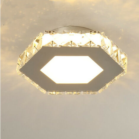 Led Luxury Chandelier Crystal Ceiling Lamp Modern Ceiling Light Warm White for Bedroom Dining Room Hallway Kitchen