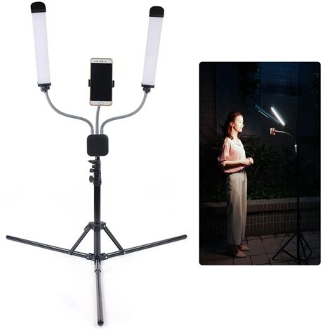 LED Make-up Licht Wimpernverlängerung Lampe Kosmetik Nagelstudioleuch Lampe USB + Handyhalter