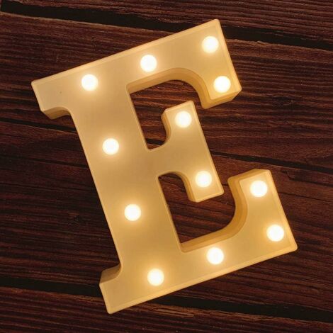 Foaky LED Letter Lights Sign 26 Alphabet Light Up Letters Sign for Night Light Wedding Birthday Party Battery Powered Christmas Lamp Home Bar Decoration B