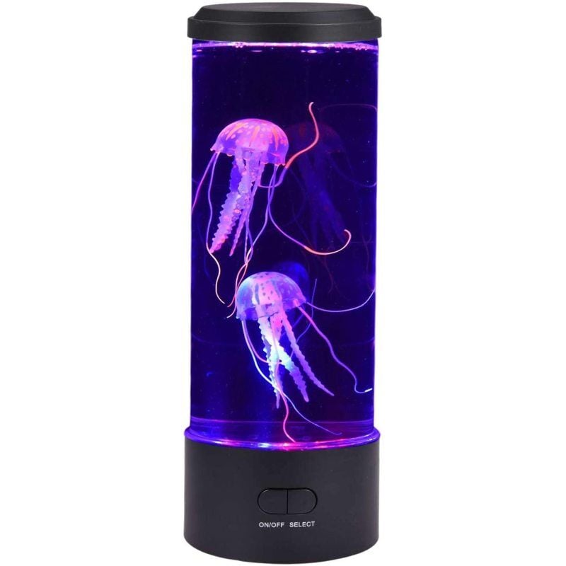 Mowze - led méduse lampe à lave multicolore veilleuse usb charge ronde bureau lampe d'ambiance décoration de la maison jouets pour hommes femmes
