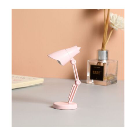 LED Mini Lampe De Table Simple Chambre Chevet Nuit Lampe Dortoir Chambre Lampe De Lecture-01-rose