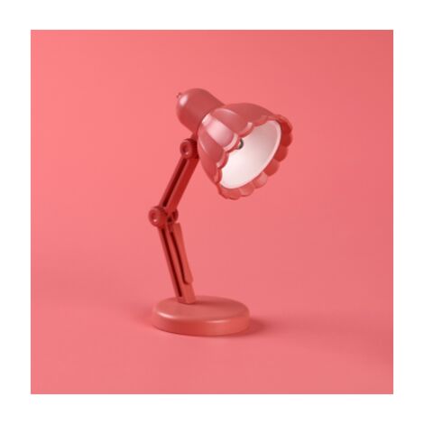 LED Mini Lampe De Table Simple Chambre Chevet Nuit Lampe Dortoir Chambre Lampe De Lecture-09A-Rose Rouge