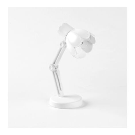 LED Mini Lampe De Table Simple Chambre Chevet Nuit Lampe Dortoir Chambre Lampe De Lecture-09B-blanc