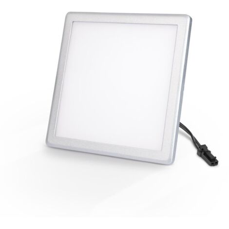 LONGLIFE LED GMBH BY HK LED Mini Panel eckig 3W 12V IP20 100mm x 100mm - Lichtfarbe: Warmweiß 3000K