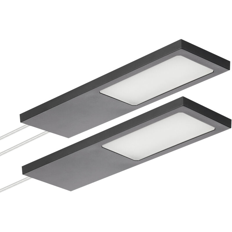 So-tech - Sotech Led-möbelleuchte Giulia Ii Ohne Sensor Schwarz, 2700k Warmweiß Inkl. Trafo & Verteiler, 2er Set