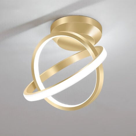 STOEX Led Modern Ceiling Light Gold Nordic Style Chandelier Circle Design Ceiling Lamp For Bedroom, Restaurant, Balcony, Cold White