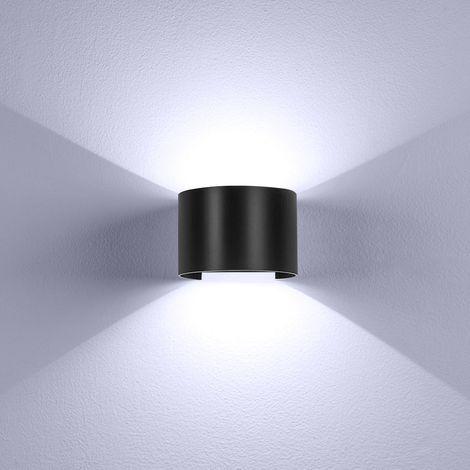 LED Moderne Wandleuchte (Kaltes Weiß Schwarz )12W Halbkreis Postmoderne Wandlampe Simplicity Nordic Kronleuchter für Schlafzimmer Korridor