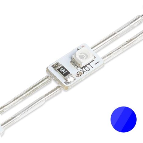 LED Module SMD2835 2 Chip 12V 0,24W 38LED/m 5 Meter - Lichtfarbe: Blau