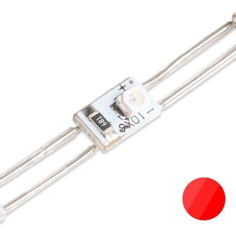 LED Module SMD2835 2 Chip 12V 0,24W 38LED/m 5 Meter - Lichtfarbe: Rot