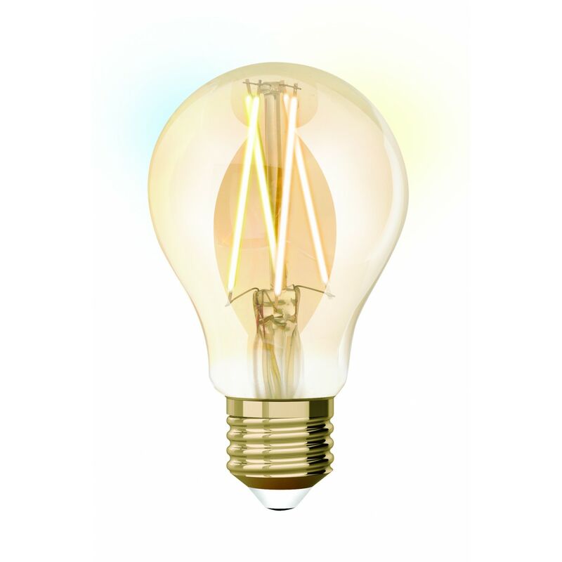 Image of Lampadina smart led std filamento ambra E27 806Lm 60W bianco dimmerabile, Idual Centrale Brico