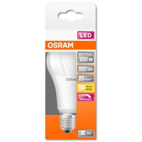 LED (monocolore) Classe energetica: A+ (A++ - E) OSRAM LED SUPERSTAR CLASSIC A 100 13 W/2700K E27 4058075433823 E27 Po